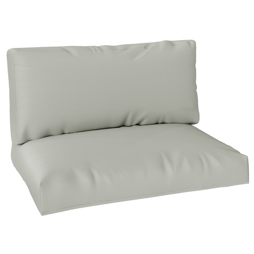 Kissen set hellgrau 120x80cm - kissen,